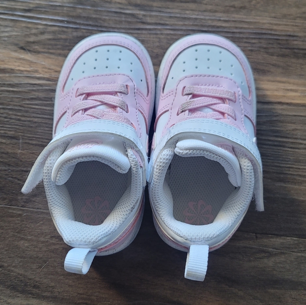 (SOLD) Pink and White Kids Shoes